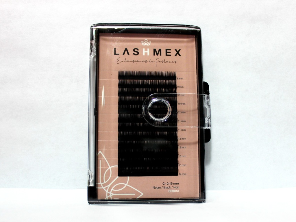 [EP0254] Extensiones de pestañas, C, 0.15 mm, negro, mixta 12 líneas